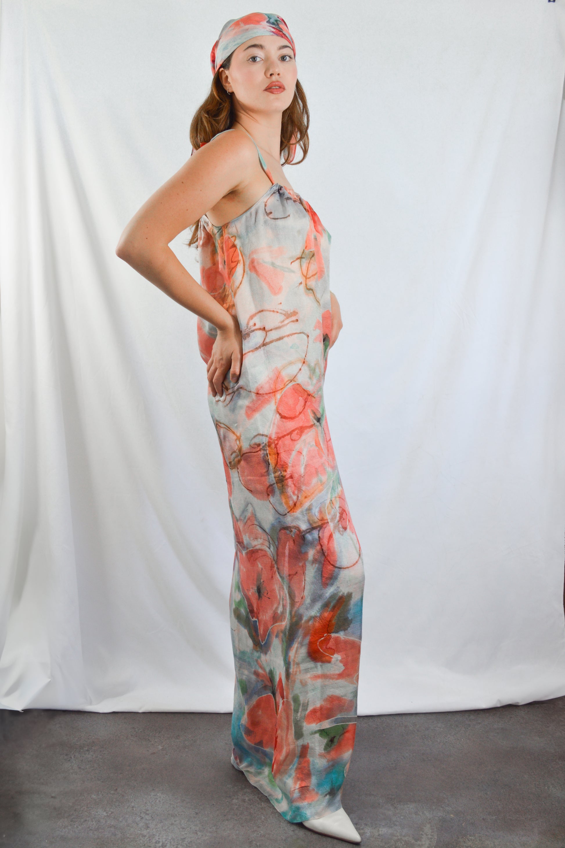 Soie- coquelicot robe