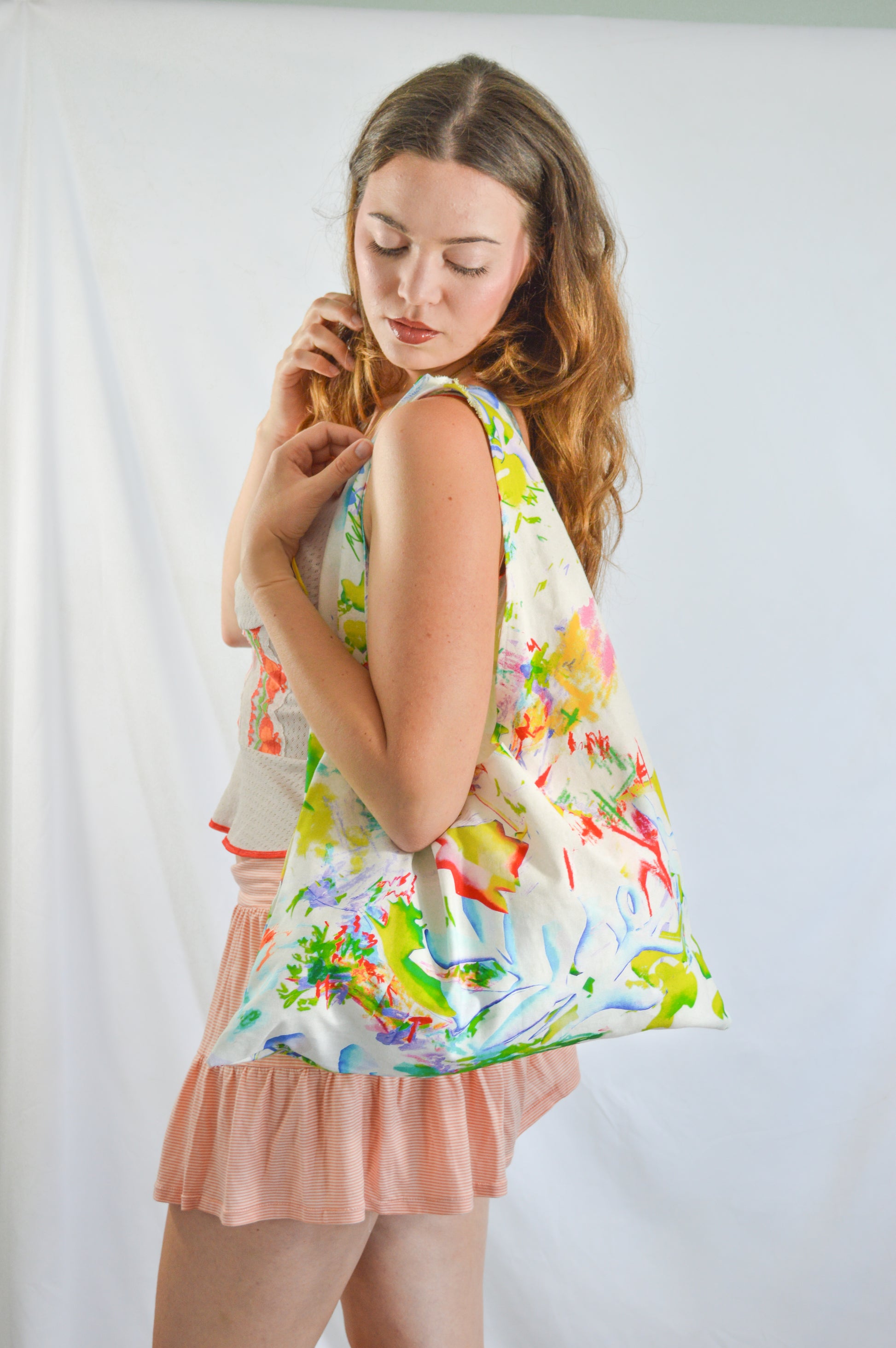sac cabas motif "Artifice estival"