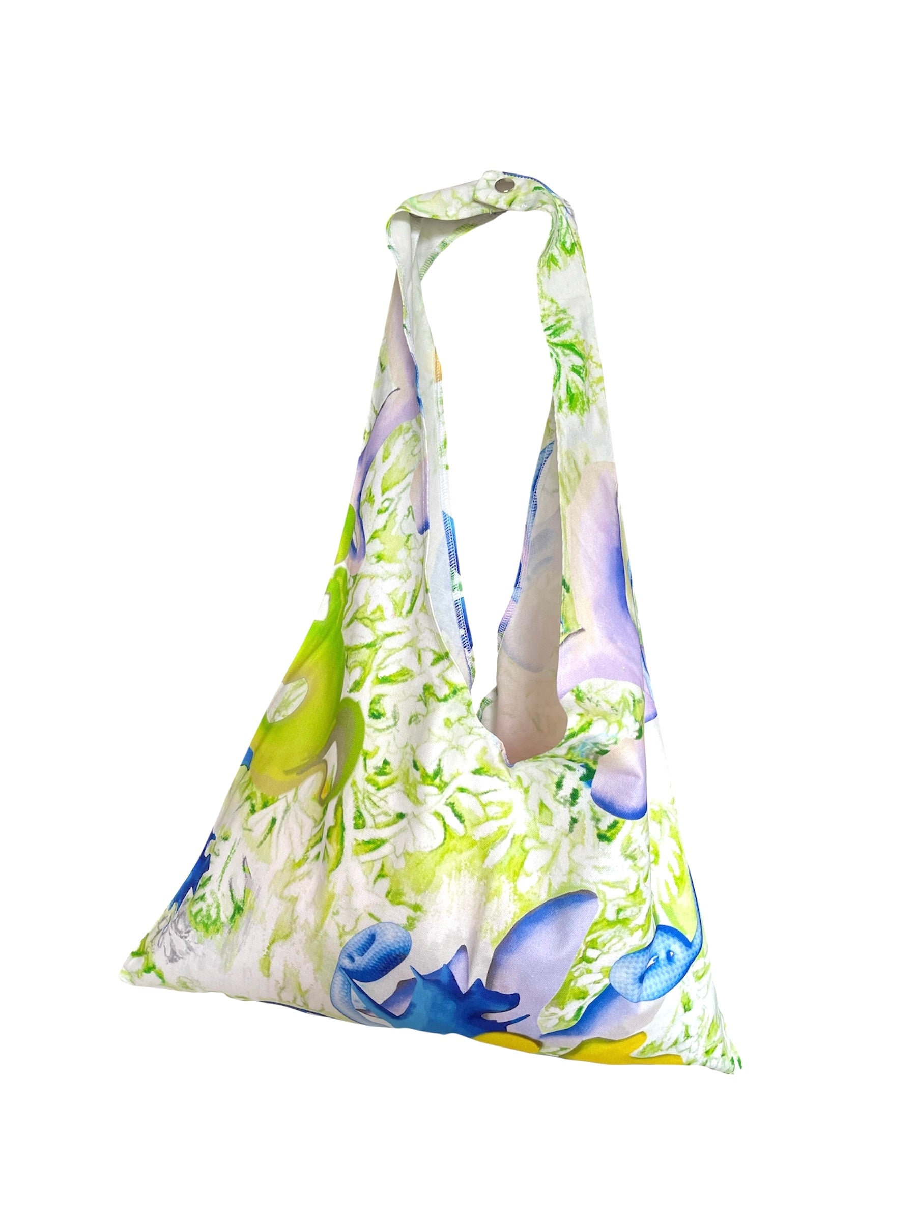 sac cabas motif "fleurs de Méditerranée"